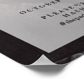 フォトアモダンレイ |結婚の歓迎とハッシュタグ ポスター (角)