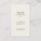 フォトアモダンーストーエレガントンフォトスタジオ 名刺 (裏面)