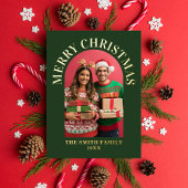 フォトアモダンーチメリークリスマス 箔シーズンカード