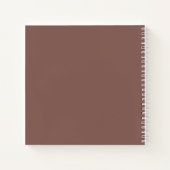 フォトアモダンーチ結婚のバラTaupe Guest Book ノートブック (裏面)