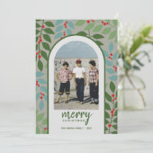 フォトアモダンーチ – ユーカリ枝クリスマス シーズンカード (スタンド正面)