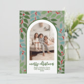 フォトアモダンーチ – ユーカリ枝クリスマス シーズンカード (スタンド正面)