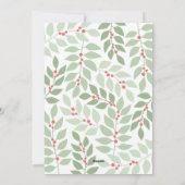 フォトアモダンーチ – 枝お洒落クリスマス シーズンカード (裏面)