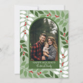 フォトアモダンーチ – 枝お洒落クリスマス シーズンカード (正面)