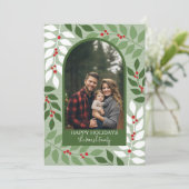 フォトアモダンーチ – 枝お洒落クリスマス シーズンカード (スタンド正面)