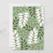 フォトアモダンーチ – 枝お洒落クリスマス シーズンカード (裏面)