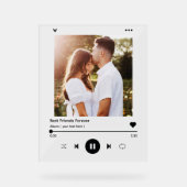 フォトアルバムモダンミュージック結婚の記念日 アクリルサイン (正面)