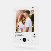 フォトアルバムモダンミュージック結婚の記念日 アクリルサイン (傾斜)