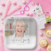 フォトアレエレガントイ退職パーティー紙プラット ペーパープレート (パーティー)