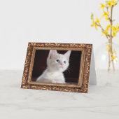 フォトアンティークフレカスタムームの追加 カード (黄色い花)