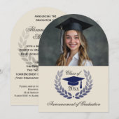 フォトアーチスクール大学の卒業発表 招待状 (正面/裏面)