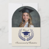 フォトアーチスクール大学の卒業発表 招待状 (正面)