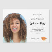 フォトアーチ卒業パーティー2025 マグネット招待状 (正面)