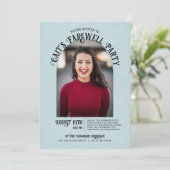 フォトアーチ卒業式さらばパーティの招待状 招待状 (スタンド正面)