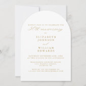 フォトアーチ書道50結婚周年記念 招待状 (裏面)