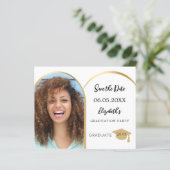 フォトアーチ金ゴールド卒業Dateカードを保存 (スタンド正面)