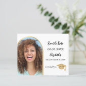 フォトアーチ金ゴールド卒業Dateカードを保存 (スタンド正面)