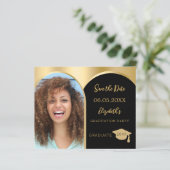 フォトアーチ黒の卒業式Dateカードを保存 (スタンド正面)