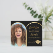 フォトアーチ黒の卒業式Dateカードを保存 (スタンド正面)