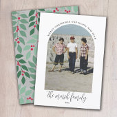 フォトアーチ – スクリプトファミリー名 – 植物学の背中 シーズンカード