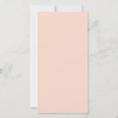 フォトアーチ、ピーチウェディング日付ブックマークを保存 (裏面)