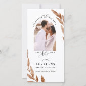 フォトアーチ、銅ウェディング日付ブックマークを保存 (正面)