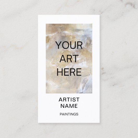 フォトアーティストアートの追加テンプレート 名刺 (正面)