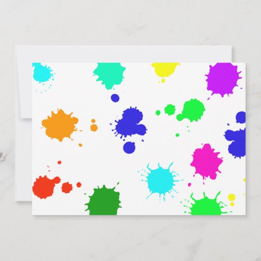 フォトアートの誕生日のアート招絵を描出工品 招待状 (裏面)