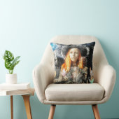 フォトアートザガーディアンエンジェル装飾用クッション クッション (椅子)