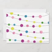 フォトアート誕生日、スパークル、グリッター招待状 招待状 (裏面)