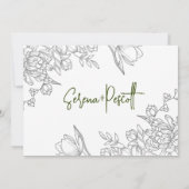 フォトアーミニマルチ結婚式招待状 招待状 (裏面)