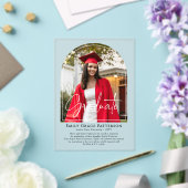 フォトアーモダンチスクリプトの卒業発表 アクリル招待状 (インサイチュ (ウェディング))