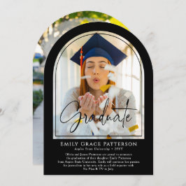 フォトアーモダンチスクリプトの卒業発表 招待状