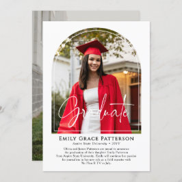 フォトアーモダンチスクリプトの卒業発表 招待状