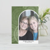 フォトアーモダンチメリークリスマス抽象芸術サークル シーズンカード (スタンド正面)