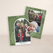 フォトアーモダンチメリークリスマス抽象芸術サークル シーズンカード