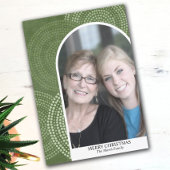 フォトアーモダンチメリークリスマス抽象芸術サークル シーズンカード