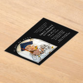 フォトアーモダンチ卒業生脚卒業パーティー アクリル招待状 (レイダウン)