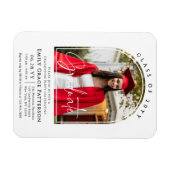 フォトアーモダンチ卒業生脚卒業パーティー マグネット (横)