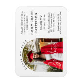 フォトアーモダンチ卒業生脚卒業パーティー マグネット (縦)