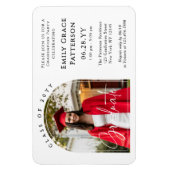 フォトアーモダンチ卒業生脚卒業パーティー マグネット (縦)