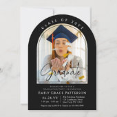 フォトアーモダンチ卒業生脚卒業パーティー 招待状 (正面)