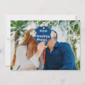 フォトアーモダンチ卒業生脚卒業パーティー 招待状 (裏面)