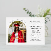 フォトアーモダンチ卒業生脚卒業パーティー 箔招待状 (立ち正面)