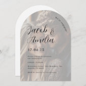 フォトアーモダンチ婚約パーティ 招待状 (正面/裏面)