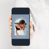 フォトアーモダンチQRコード宛先ウェディング セーブザデート