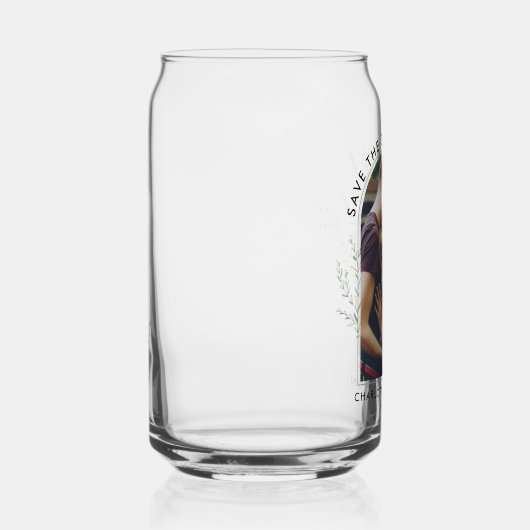 フォトアー結婚チの記念すべき日付の保存 ガラス缶 (右)