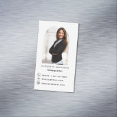 フォトアー連絡チ情報ブランドカラー マグネット名刺 (インサイチュ)