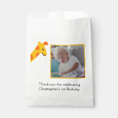 フォトイエローオレンジ1st誕生日のお気に入りバッグ フェイバーバッグ (正面)