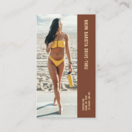 フォトイエロービキニバリスタダブルナンバーコーヒー ロイヤリティカード